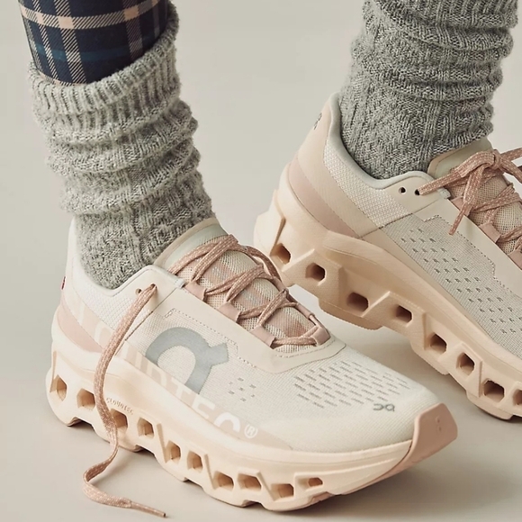 On Running Shoes - New! On Cloudmonster Sneakers in Moon Fawn